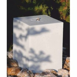 Casa Padrino Fuente de Lujo Blanco A. 50 cm - Accesorios de Decoración de Jardín