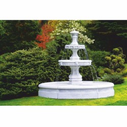 Casa Padrino fontana barocco grigio Ø 245 x A. 210 cm - Decorazione da giardino barocco