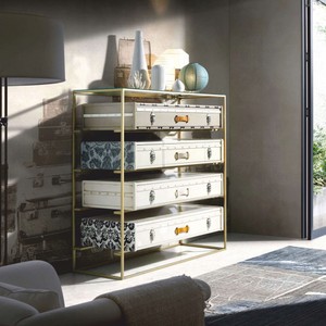 Casa Padrino Luxury Designer Chest of Drawers with 4 Drawers Colorful - Luxury Furniture