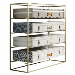 Casa Padrino Luxury Designer Chest of Drawers with 4 Drawers Colorful - Luxury Furniture