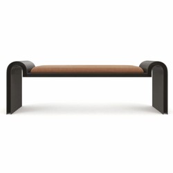 Casa Padrino Banco de Metal de Lujo Marrón / Bronce 142 cm - Muebles de Hotel de Lujo