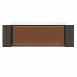 Casa Padrino Banco de Metal de Lujo Marrón / Bronce 142 cm - Muebles de Hotel de Lujo