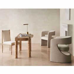 Casa Padrino Luxury Desk with Drawer Bird's Eye Maple 155 cm - Office Furniture