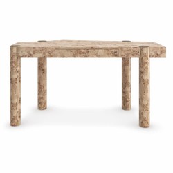 Casa Padrino Luxury Desk with Drawer Bird's Eye Maple 155 cm - Office Furniture