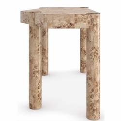 Casa Padrino Luxury Desk with Drawer Bird's Eye Maple 155 cm - Office Furniture
