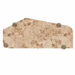 Casa Padrino Luxury Desk with Drawer Bird's Eye Maple 155 cm - Office Furniture