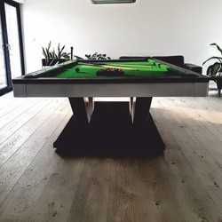 Casa Padrino luxury pool billiard table / dining table 8ft white / black / green