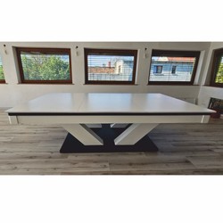 Casa Padrino luxury pool billiard table / dining table 8ft white / black / green