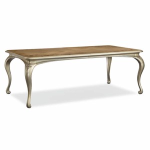 Casa Padrino Luxus Barock Esstisch Braun / Champagner-Gold 213-300 cm - Barock Möbel