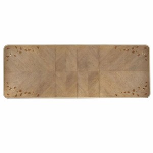 Casa Padrino Luxus Barock Esstisch Braun / Champagner-Gold 213-300 cm - Barock Möbel