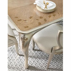 Casa Padrino tavolo da pranzo barocco di lusso marrone / oro-champagne 213-300 cm - Mobili barocchi
