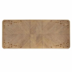 Casa Padrino tavolo da pranzo barocco di lusso marrone / oro-champagne 213-300 cm - Mobili barocchi