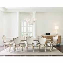 Casa Padrino tavolo da pranzo barocco di lusso marrone / oro-champagne 213-300 cm - Mobili barocchi