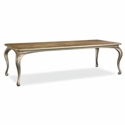 Casa Padrino tavolo da pranzo barocco di lusso marrone / oro-champagne 213-300 cm - Mobili barocchi