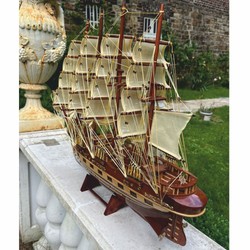 Casa Padrino Veliero Decorativo France II 74 cm - Modellino di Nave Fatto a Mano