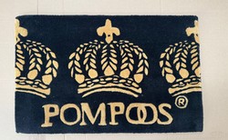 Casa Padrino Pompöös by Harald Glööckler Tapis d'entrée Designer Couronne Noir / Or 80 x 50 cm