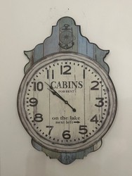 Retro Design Wanduhr Antik Grau