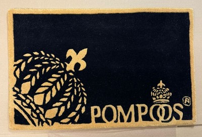 Casa Padrino Pompöös Zerbino Designer Corona di Harald Glööckler Nero / Oro 80 x 50 cm