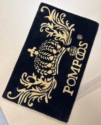 Casa Padrino Luxury Doormat Crown by Harald Glööckler Pompöös Black / Gold 80 x 50 cm