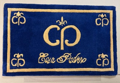 Casa Padrino Zerbino di Design in elegante colorazione blu / oro 80 x 50 cm