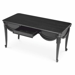Casa Padrino Escritorio Barroco de Lujo Negro 160 cm - Muebles de Oficina Barrocos