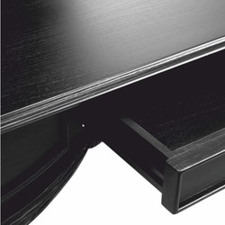 Casa Padrino Escritorio Barroco de Lujo Negro 160 cm - Muebles de Oficina Barrocos