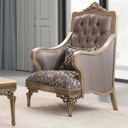 Prunkvolles Luxus Barock Wohnzimmer Set Grau Gold