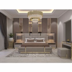 Luxus Nachttisch Nachtkommode Grau Gold