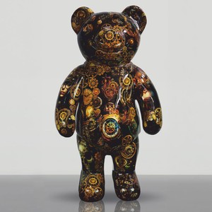 Casa Padrino XXL Decorative Sculpture Teddy Bear Colorful H. 140 cm - Large Decorative Figurine