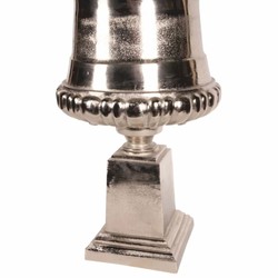 Casa Padrino pot de fleurs baroque en aluminium argent H. 71 cm - Accessoires de décoration baroque