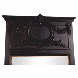 Casa Padrino espejo barroco negro Al. 102 cm - Muebles de estilo barroco