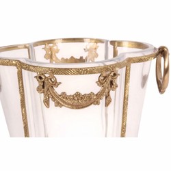 Casa Padrino Enfriador de Vino Barroco Latón Al. 25 cm - Enfriador de Champaña Barroco