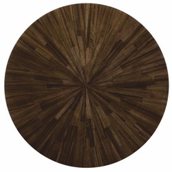 Casa Padrino Mesa de Centro de Lujo Marrón / Oro Ø 96 cm - Mesa de Salón Redonda