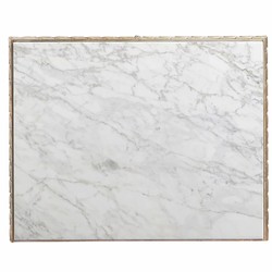 Casa Padrino mesita de noche barroco de lujo blanco / oro Al. 71 cm - Muebles barrocos con espejo