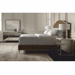 Casa Padrino mesita de noche barroco de lujo blanco / oro Al. 71 cm - Muebles barrocos con espejo