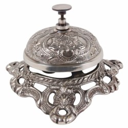 Casa Padrino Baroque Table Bell Silver 13 cm - Hotel & Restaurant Accessories