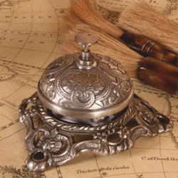 Casa Padrino Baroque Table Bell Silver 13 cm - Hotel & Restaurant Accessories