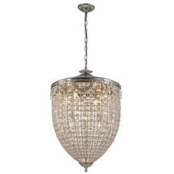 Casa Padrino baroque crystal chandelier silver Ø 60 x H. 85 cm - Baroque lights