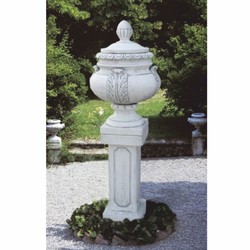 Luxus Barock Garten Deko Amphore Grau