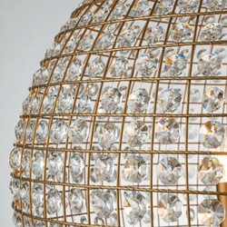Casa Padrino lámpara de araña de cristal barroco oro Ø 61 x Al. 80 cm - Luces barrocos