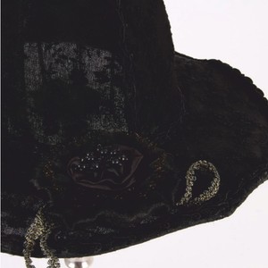 Casa Padrino Barock Lampenschirm in Damenhut Form Schwarz 38 cm - Barock Deko