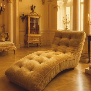 Casa Padrino Luxury Chaise Longue / Relax Lounger Gold 170 cm - Luxury Furniture