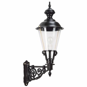 Casa Padrino applique murale d'extérieur Art Nouveau noir H. 85 cm - Éclairage extérieur nostalgique
