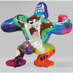 XXL Deko Skulptur Figur Gorilla Affe Bunt