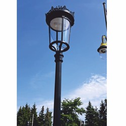 Casa Padrino Art Nouveau garden lantern black H. 336 cm - Outdoor lighting