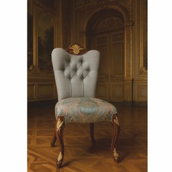 Casa Padrino chaise de salle à manger baroque de luxe gris / turquoise / marron / or - Meubles baroques Casa Padrino chaise de salle à manger baroque de luxe gris / turquoise / marron / or - Meubles baroques