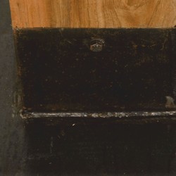Casa Padrino Mesa de Comedor de Lujo de Madera Maciza Marrón / Negro 70 x Al. 77 cm - Muebles de Comedor