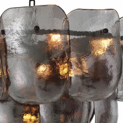 Casa Padrino Luxury Living Room & Hotel Chandelier Gray / Bronze Ø 75 cm - Luxury Furniture