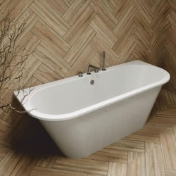 Casa Padrino freestanding luxury bathtub high gloss white 170 cm - Bathroom furniture