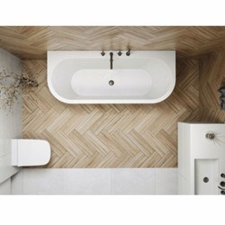 Casa Padrino freestanding luxury bathtub high gloss white 170 cm - Bathroom furniture